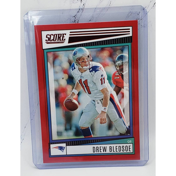 Drew Bledsoe 2022 Score NFL Football Red Parallel #291 New England Patriots - Picture 1 of 4